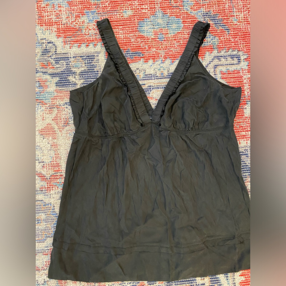 Silk vneck tank Gap plus size
